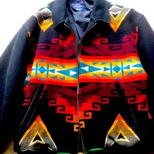 Wool Pendleton Native Coat